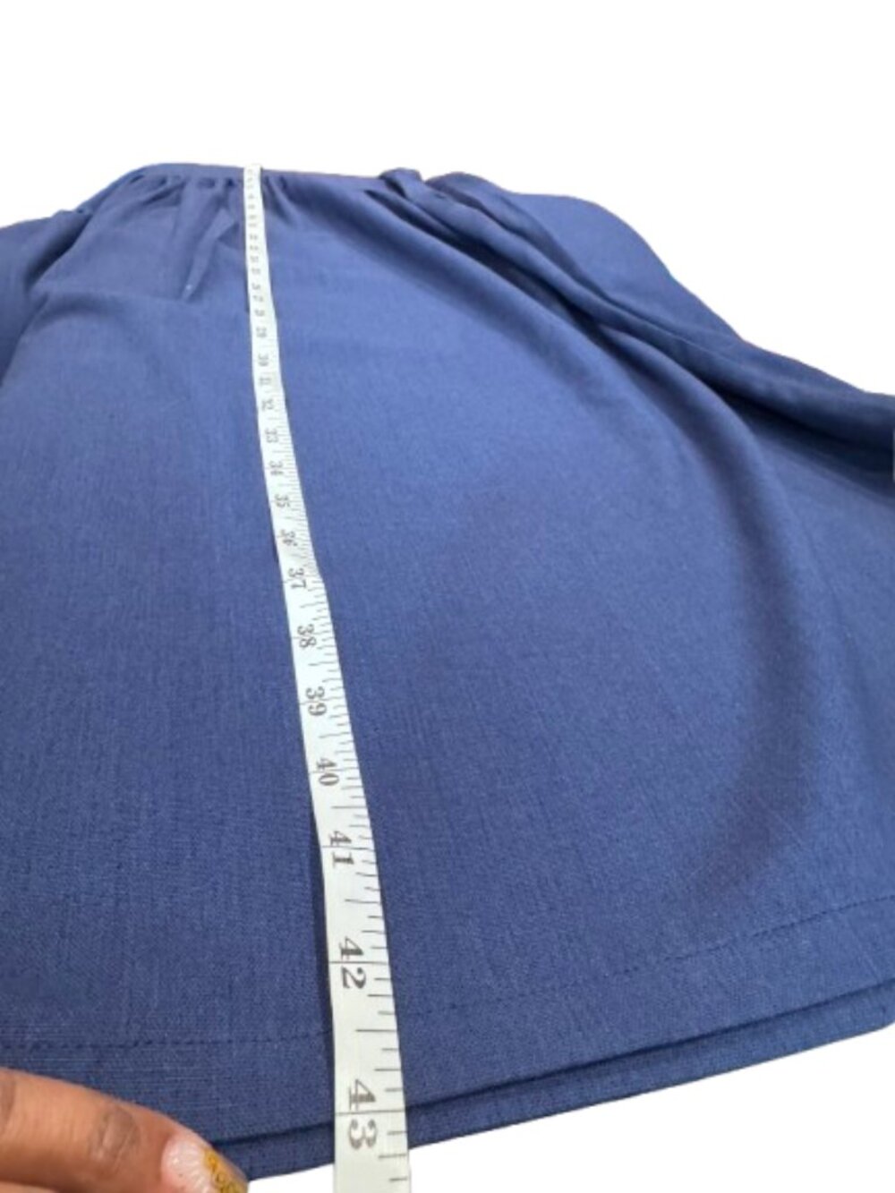 NWT Mordenmiss Navy Cotton Linen Tunic Lagenlook Midi Dress with Pockets (XL) - Picture 16 of 16
